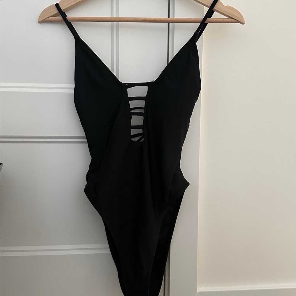 Black Strappy Swimsuit